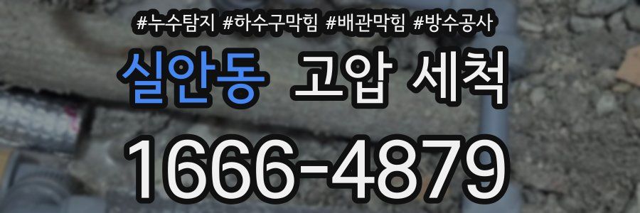 실안동 고압 세척