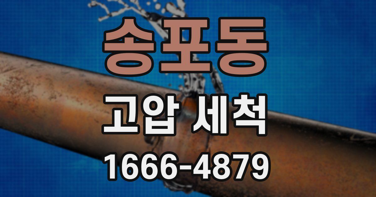 송포동 고압 세척