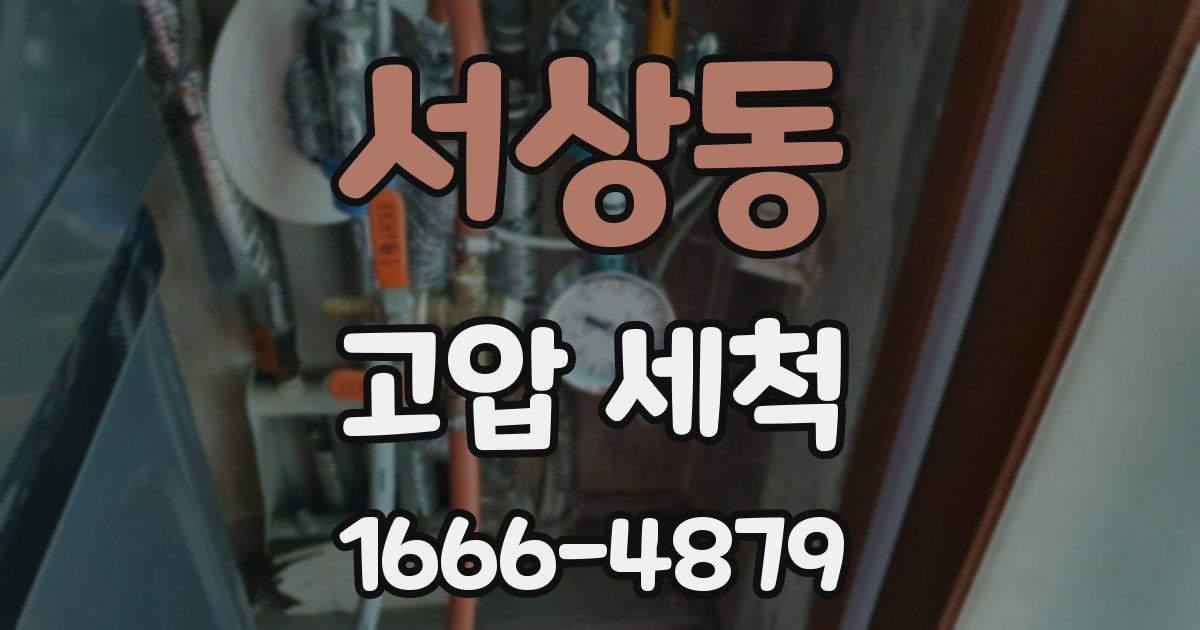 서상동 고압 세척