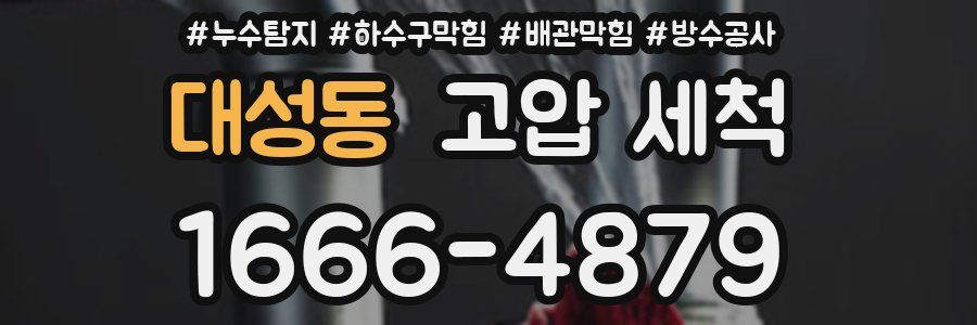대성동 고압 세척
