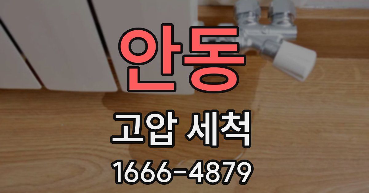 안동 고압 세척