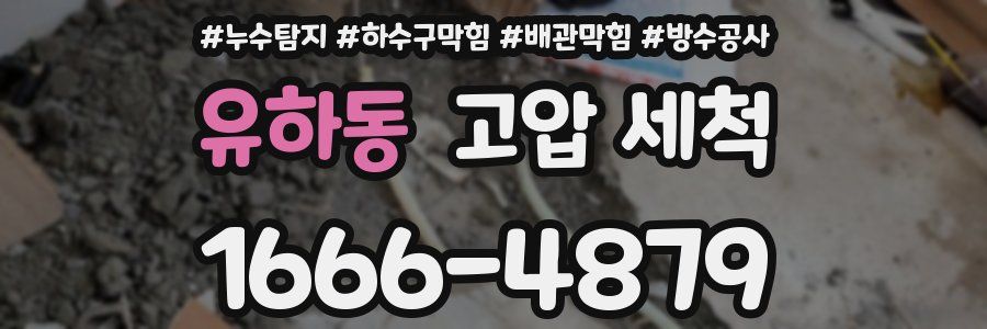 유하동 고압 세척
