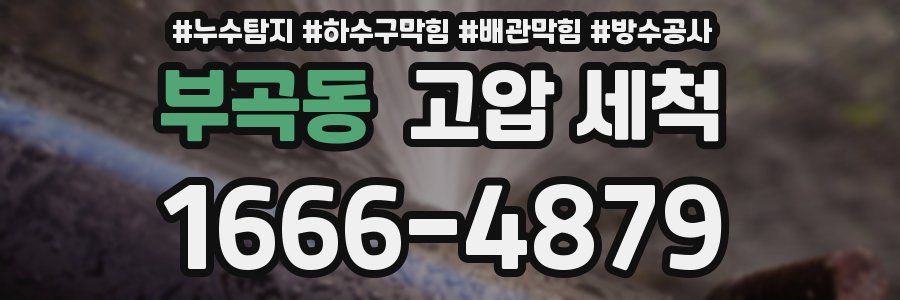 부곡동 고압 세척
