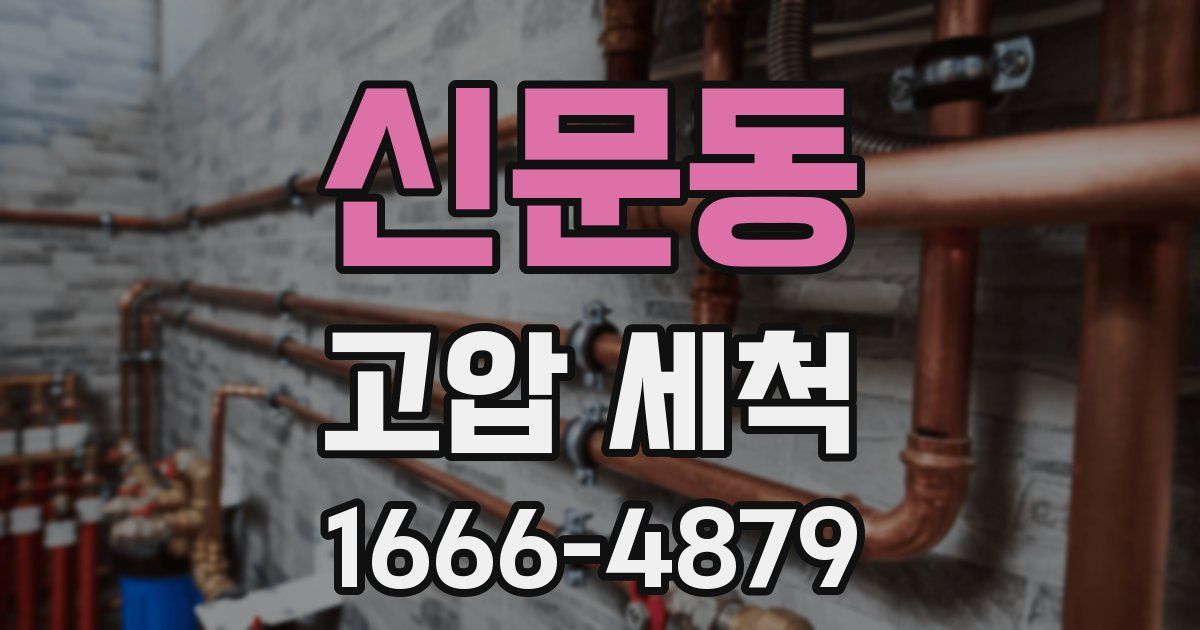 신문동 고압 세척