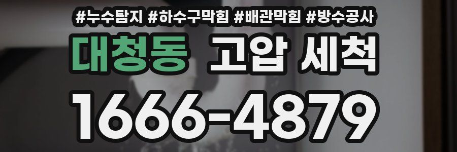 대청동 고압 세척