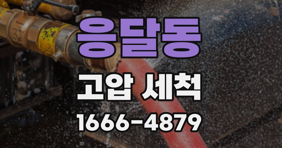 응달동 고압 세척