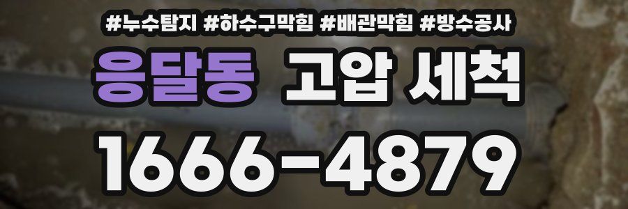 응달동 고압 세척