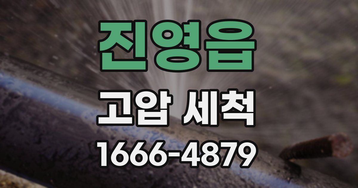 진영읍 고압 세척