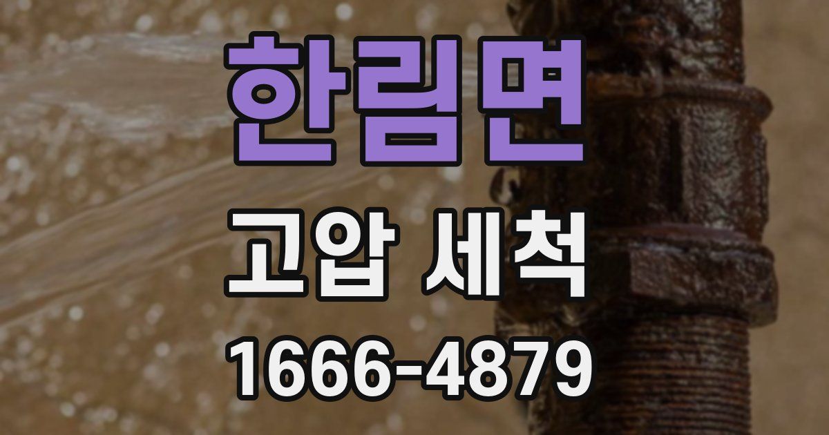 한림면 고압 세척