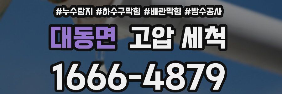 대동면 고압 세척