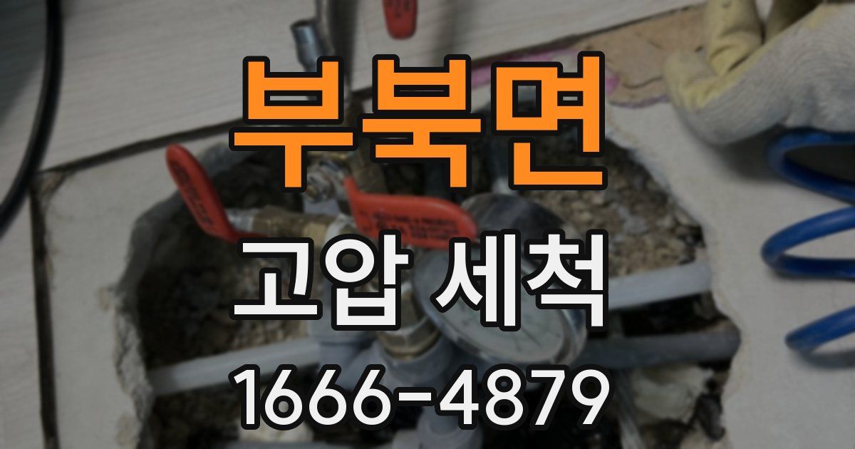 부북면 고압 세척
