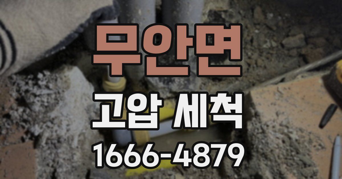 무안면 고압 세척