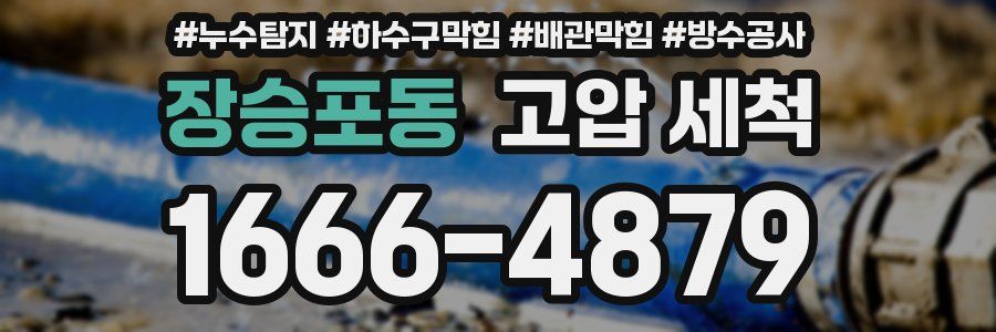 장승포동 고압 세척