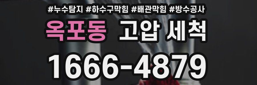옥포동 고압 세척