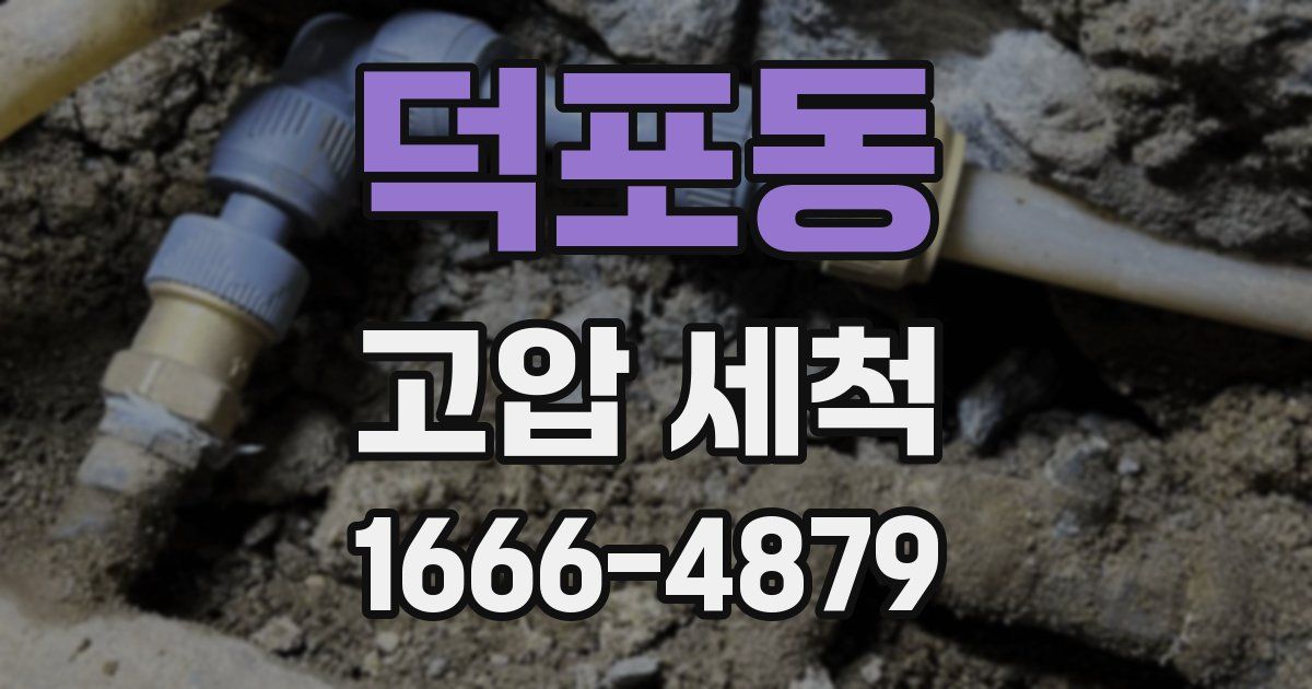 덕포동 고압 세척