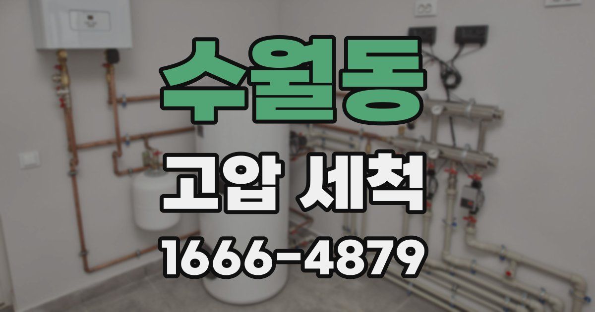 수월동 고압 세척