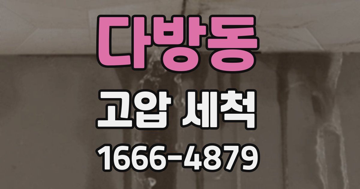 다방동 고압 세척