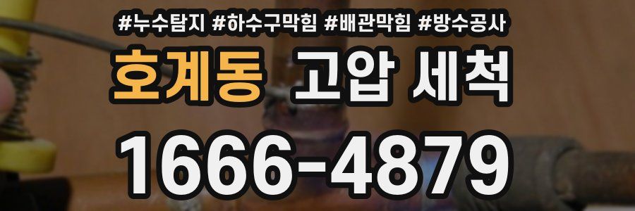 호계동 고압 세척
