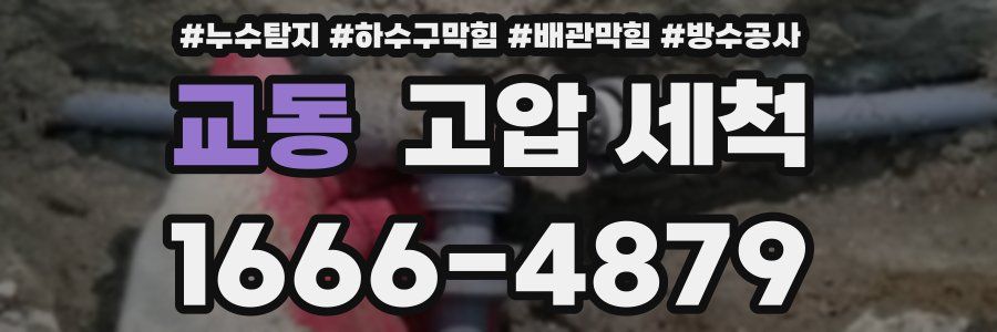 교동 고압 세척