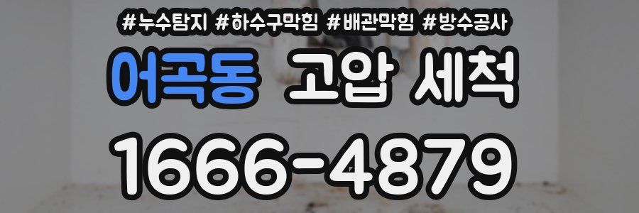 어곡동 고압 세척