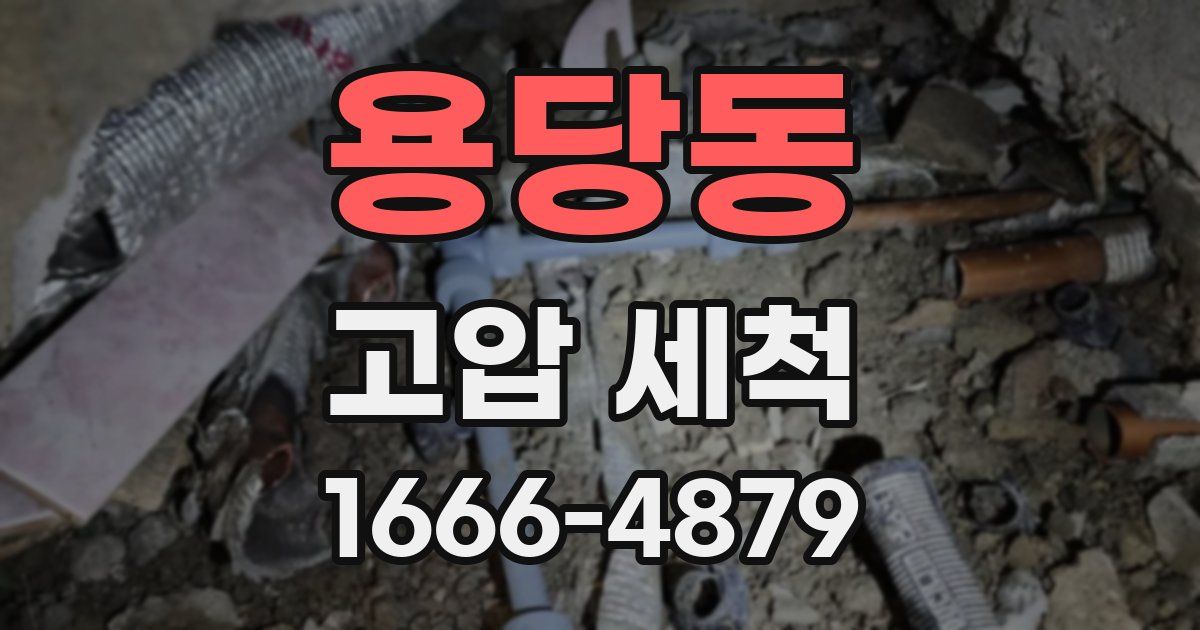 용당동 고압 세척