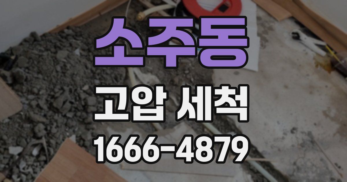 소주동 고압 세척