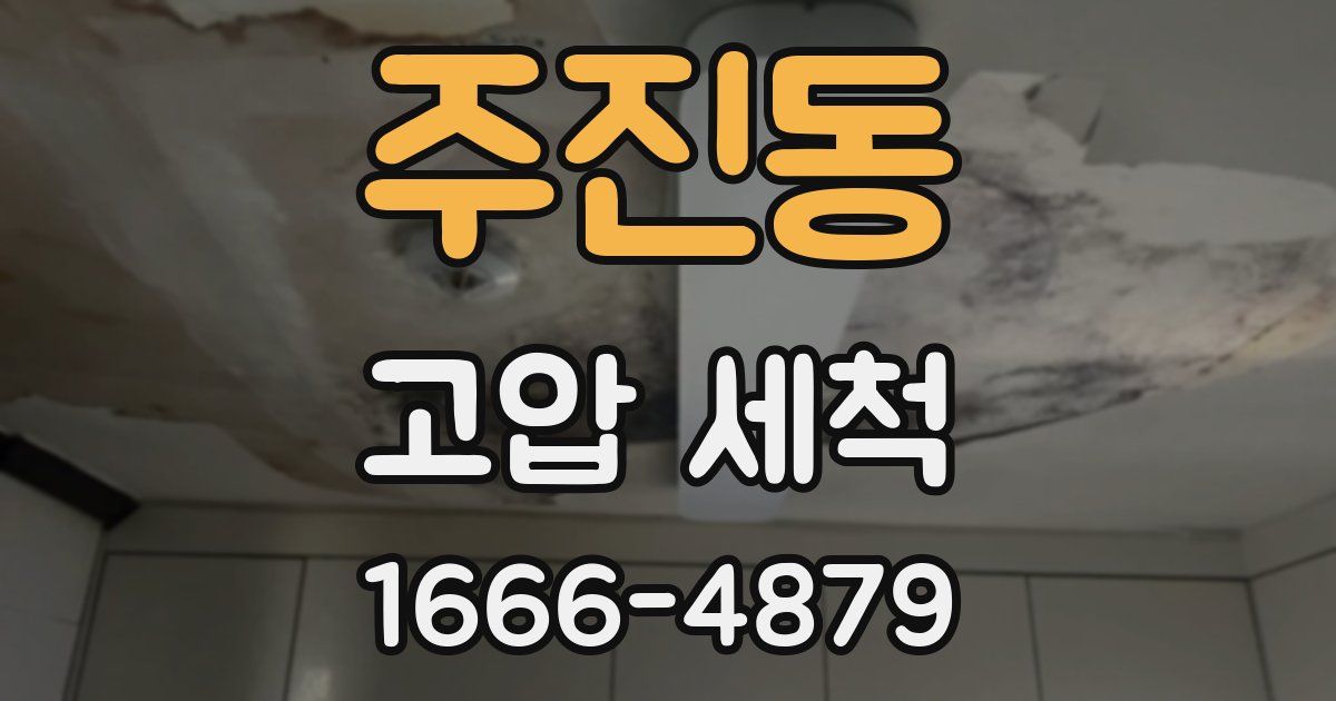 주진동 고압 세척