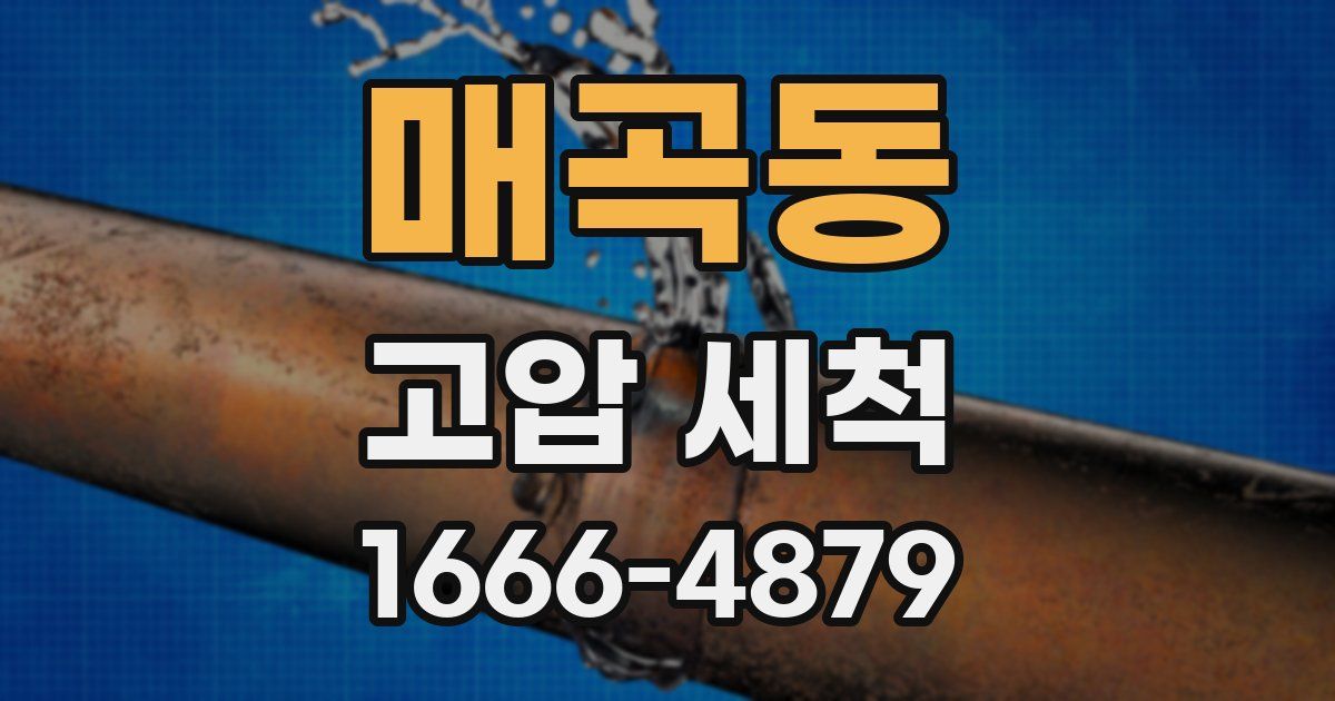 매곡동 고압 세척