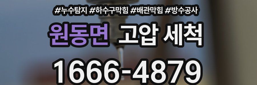 원동면 고압 세척