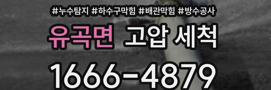 유곡면 고압 세척