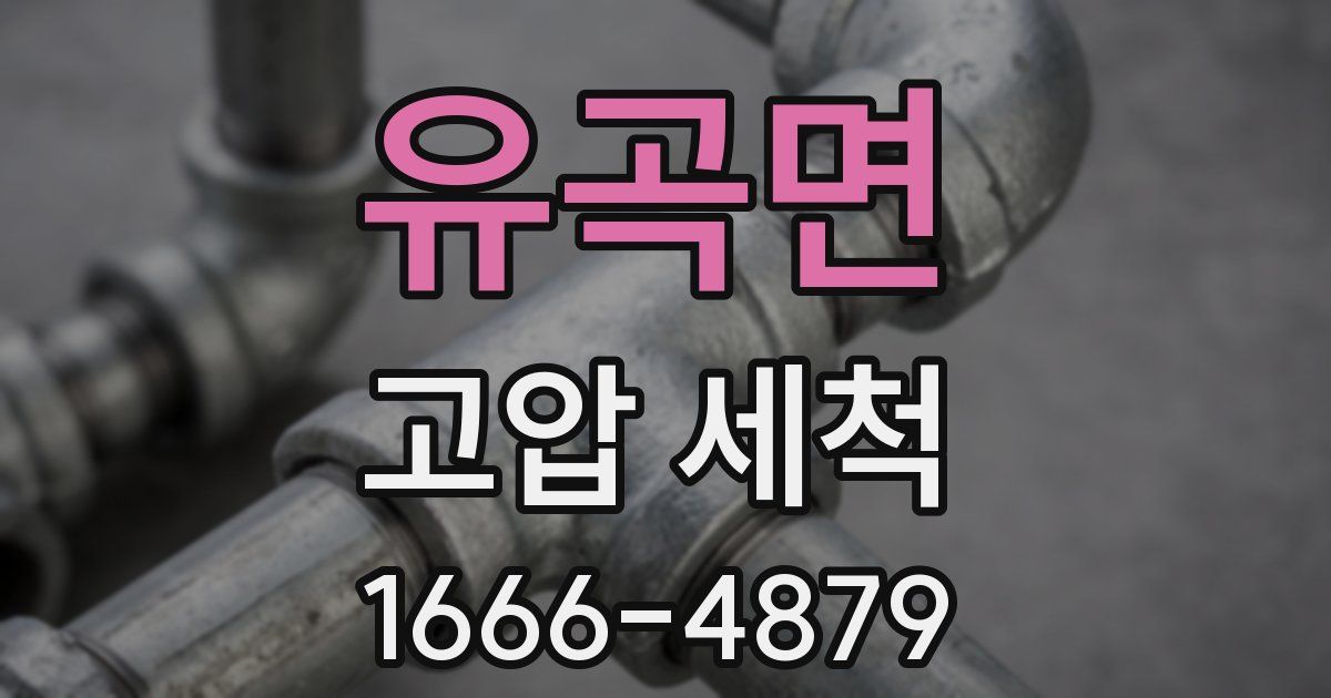 유곡면 고압 세척