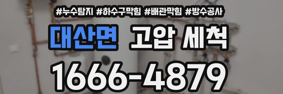 대산면 고압 세척