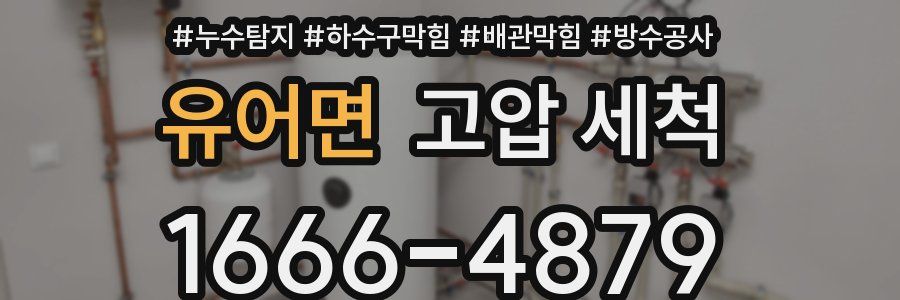 유어면 고압 세척