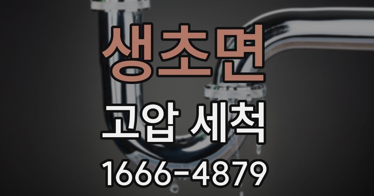 생초면 고압 세척