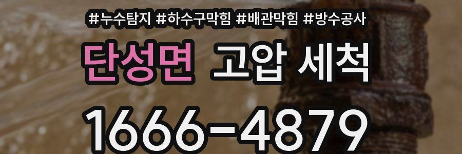 단성면 고압 세척