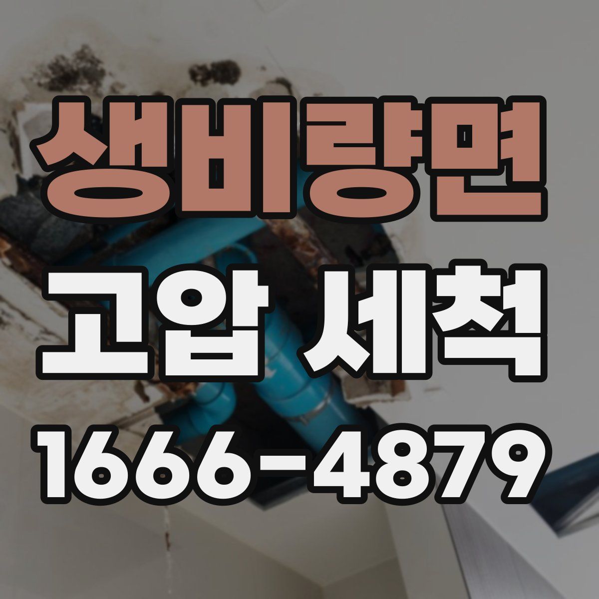 생비량면 고압 세척