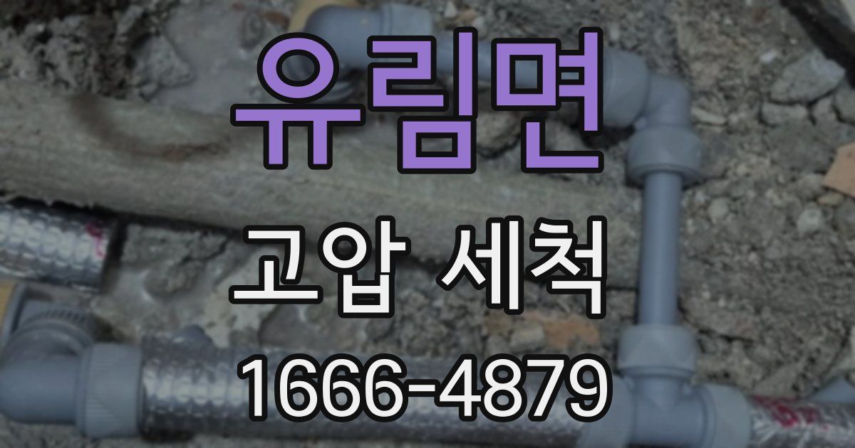 유림면 고압 세척