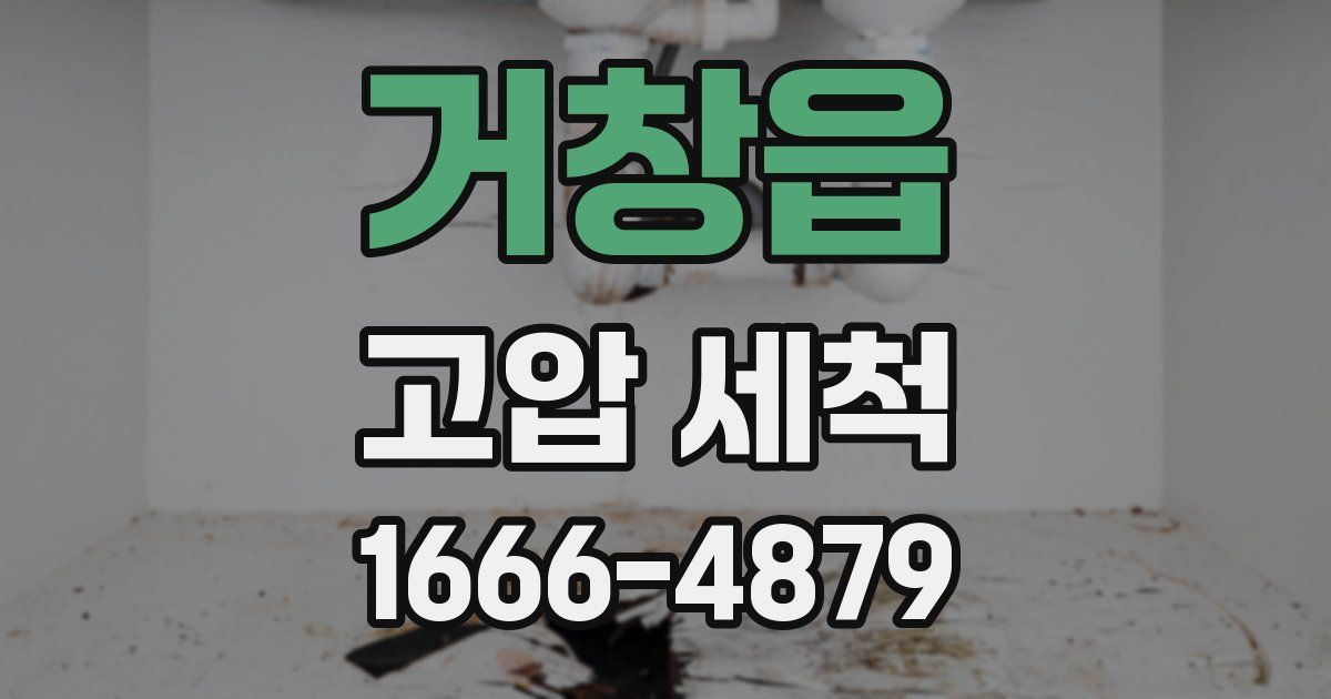 거창읍 고압 세척