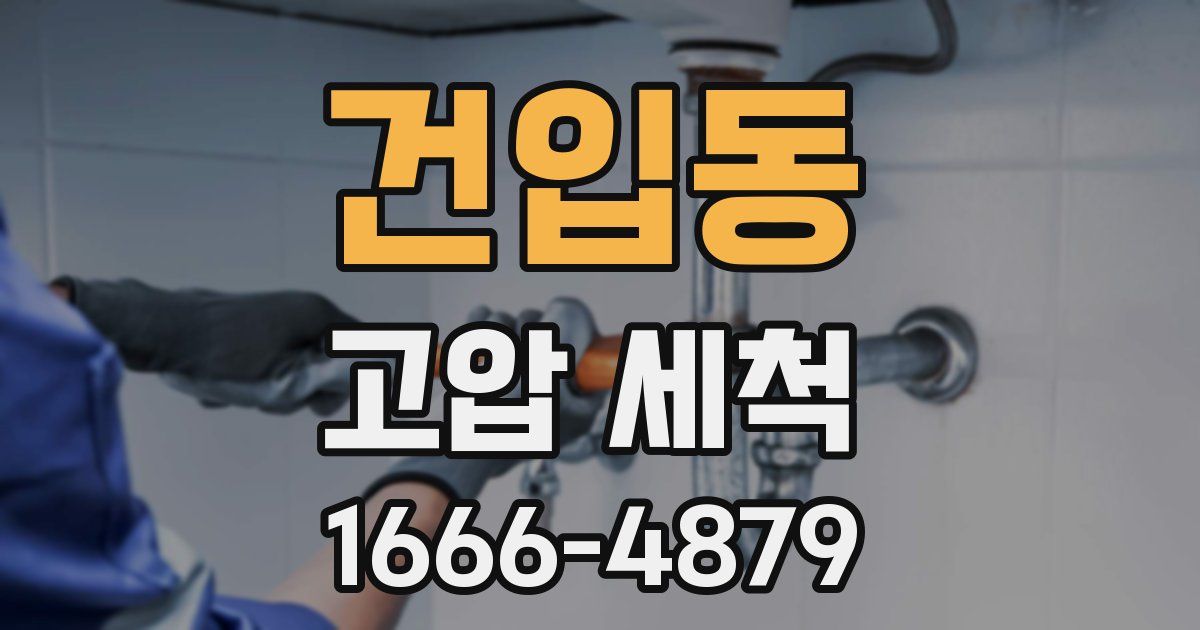 건입동 고압 세척