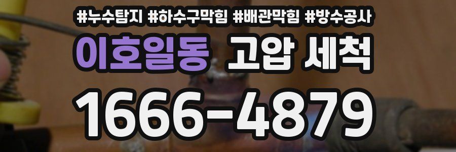 이호일동 고압 세척