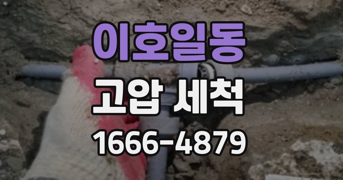 이호일동 고압 세척