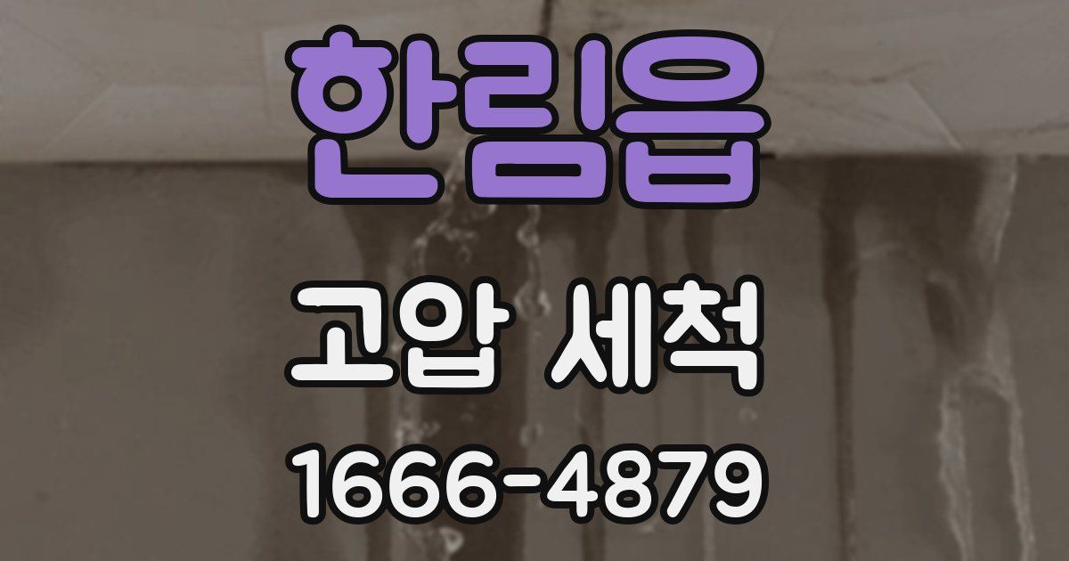 한림읍 고압 세척