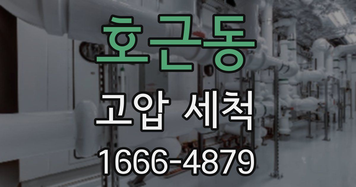 호근동 고압 세척
