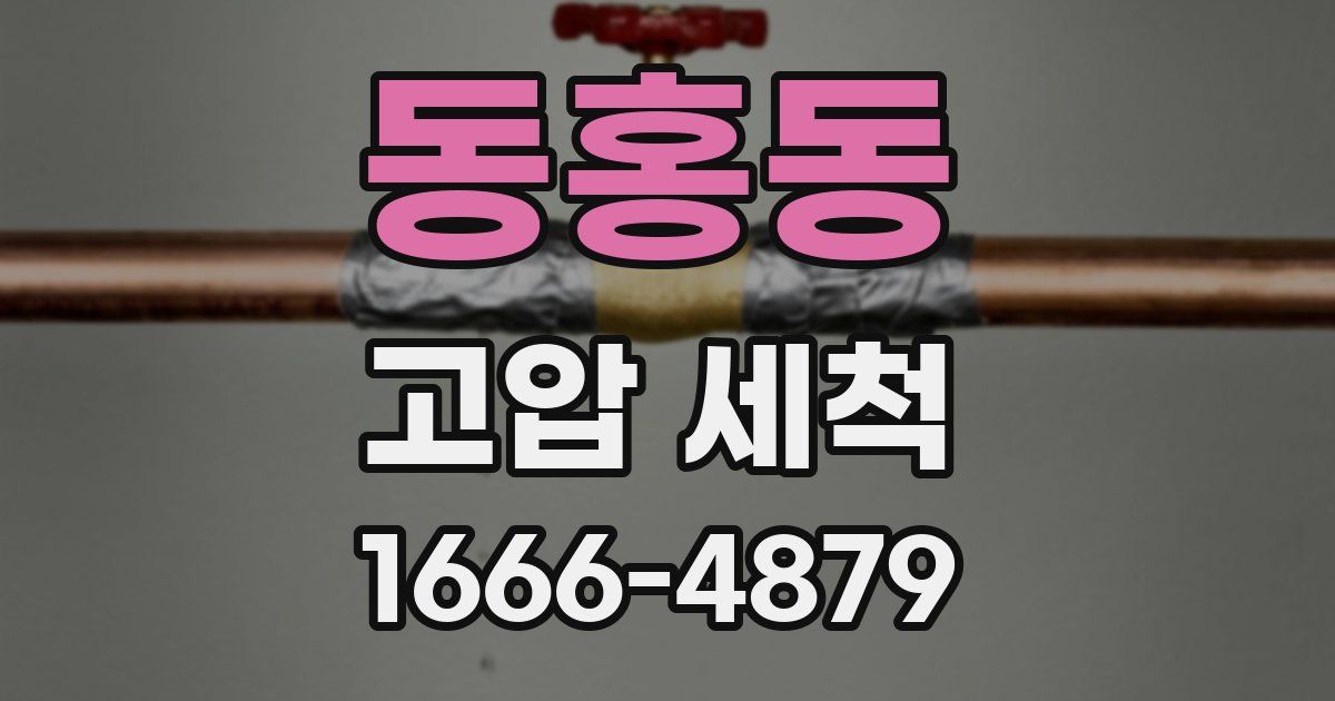 동홍동 고압 세척