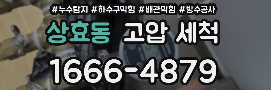 상효동 고압 세척