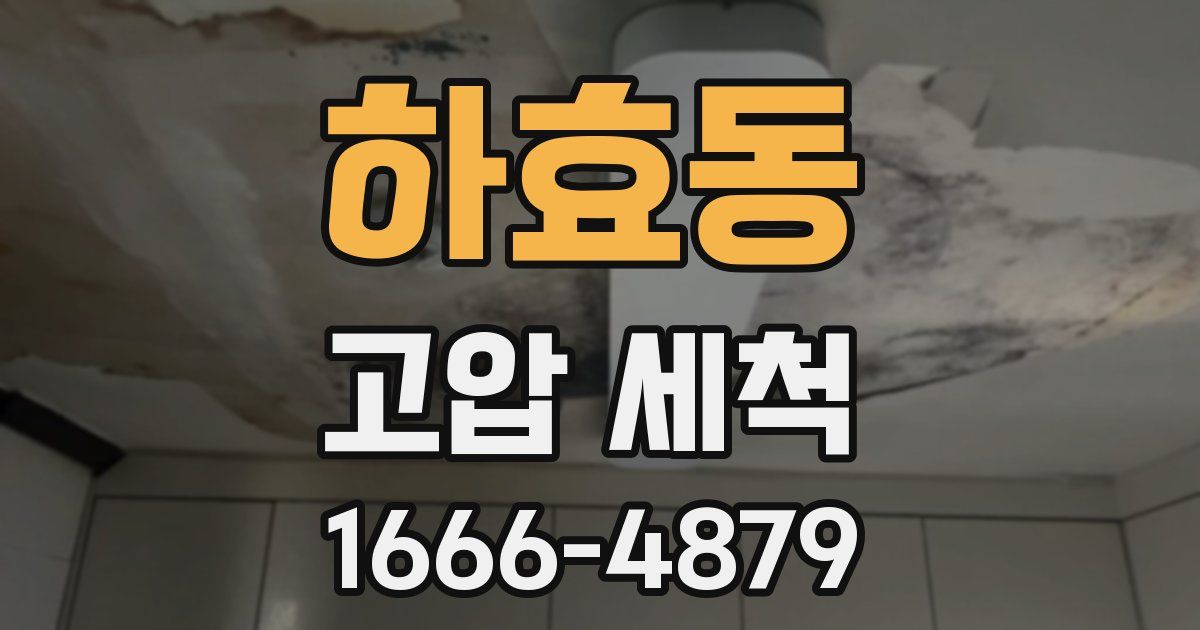 하효동 고압 세척