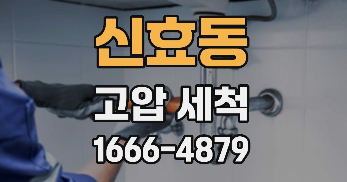 신효동 고압 세척