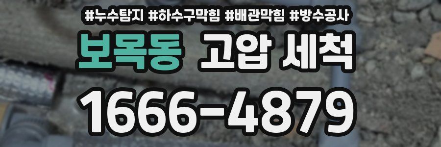 보목동 고압 세척