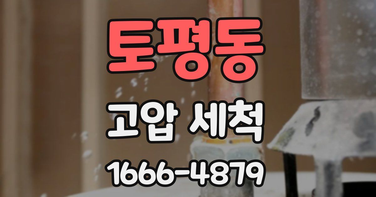 토평동 고압 세척
