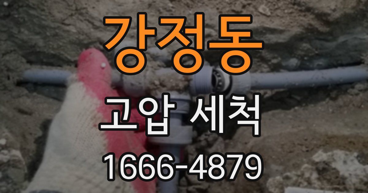 강정동 고압 세척